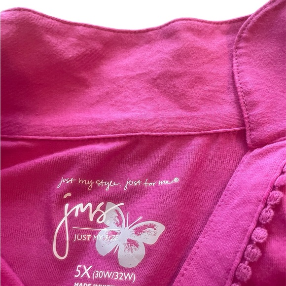 Pink Just my size short sleeve top - Picture 3 of 5